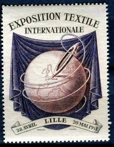 textile international exhibition cinderella poster stamp 1951 (8)