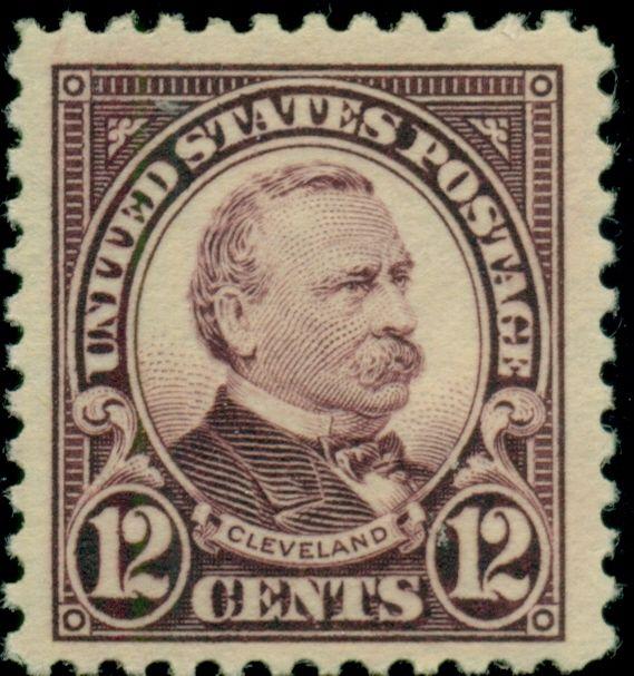 US #564 12¢ Cleveland, og, NH, XF