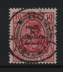 Allenstein   #16  used  1920  overprint 10pf