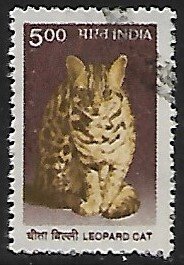 India # 1825 - Leopard Cat - used....{GR13}