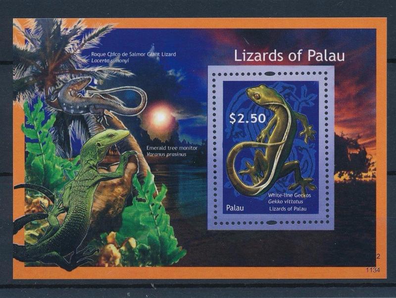 [35345] Palau 2012 Reptiles Lizards Gecko MNH Sheet