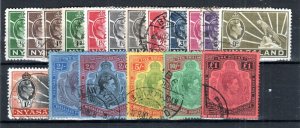 Nyassaland 1938-44 Ensemble Sg 130-43 Fu Cds