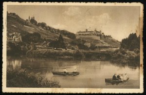 Germany Bavaria Würzburg Fortress and Chapel Europe 1919 Postal Card