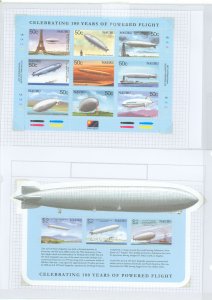 Nauru #518-519 Mint (NH) Souvenir Sheet