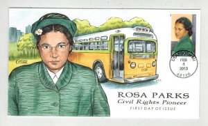 2013 COLLINS HANDPAINTED 4742 ROSA PARKS CIVIL RIGHTS PIONEER BLACK HISTORY