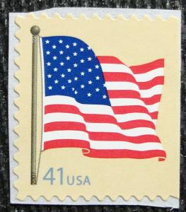 US #4191 MNH Booklet Single, American Flag, SCV $.85 
