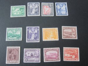 British Guiana 1938 Sc 230-241 set (234,240,241 MH,Rest MNH)