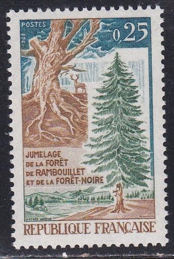 France # 1214, Gnarled Trunk & Fir Tree, NH