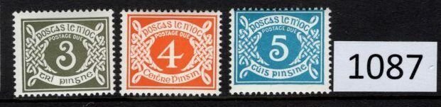 $1 World MNH Stamps (1087), Ireland Scott J15//27, Postage Due, See image