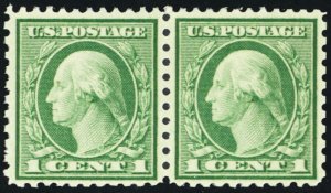 538, Mint VF NH 1¢ Well Centered Pair ** Stuart Katz