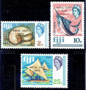 Fiji SC#286-288 Royal Visit (1970) MNH