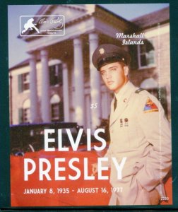 MARSHALL ISLANDS 2022 ELVIS PRESLEY  IMPERF SOUVENIR SHEET MINT NH