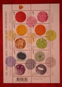 NETHERLANDS 2011 Society for Microbiology MNH Scott# 1390 NVPH V2834-2843