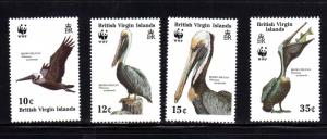 VIRGIN ISLANDS #621-624  1988  WWF  MINT  VF NH  O.G  c