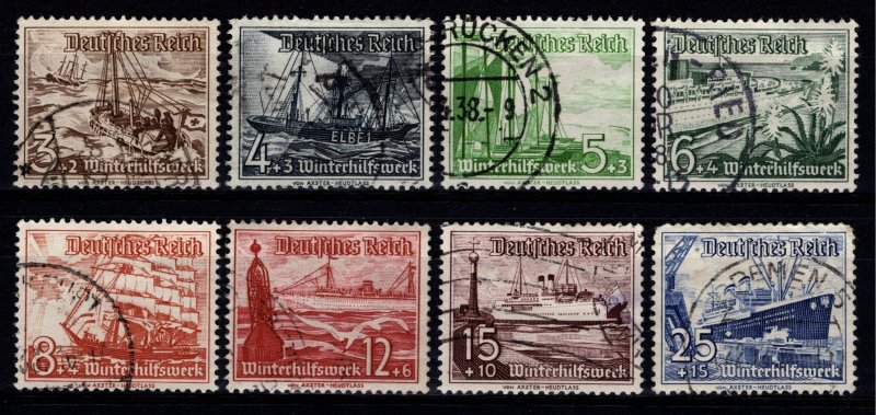 Germany 1937 Winter Relief Fund, Part Set excl. 40pf + 35pf [Used]