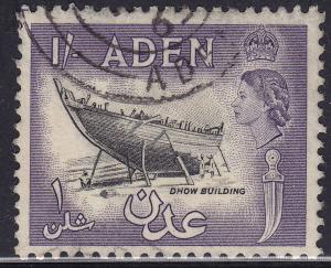 Aden 55a USED 1955 Dhow Building