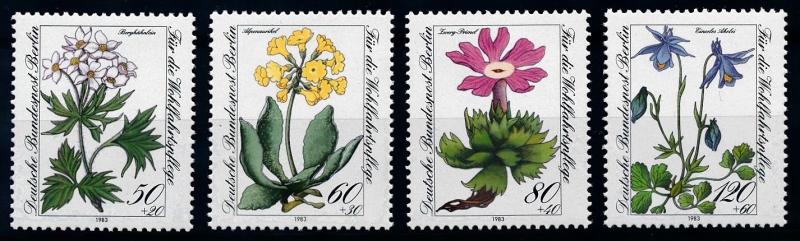 [67500] Germany Berlin 1983 Flora Flowers Blumen  MNH