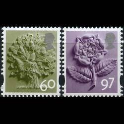 G.B.REGION-ENGLAND 2010 - Scott# 22-3 Oak etc. Set of 2 NH