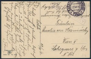 Austria Navy WWI 1917 Pola Croatia SMS Radetzky Marine Feldpost Cover G51324