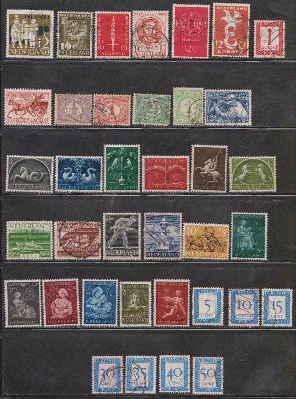 NETHERLANDS - Stockpage Of Used Stamps #3 - Nice Lot