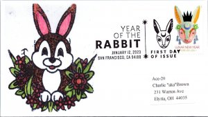 ACE FDC 2023 Year Of The Rabiit - San Francisco, CA - Single - D89