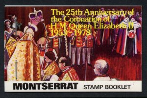 Montserrat 388b Booklet SB3 MNH Queen Elizabeth 25th Anniv of Coronation