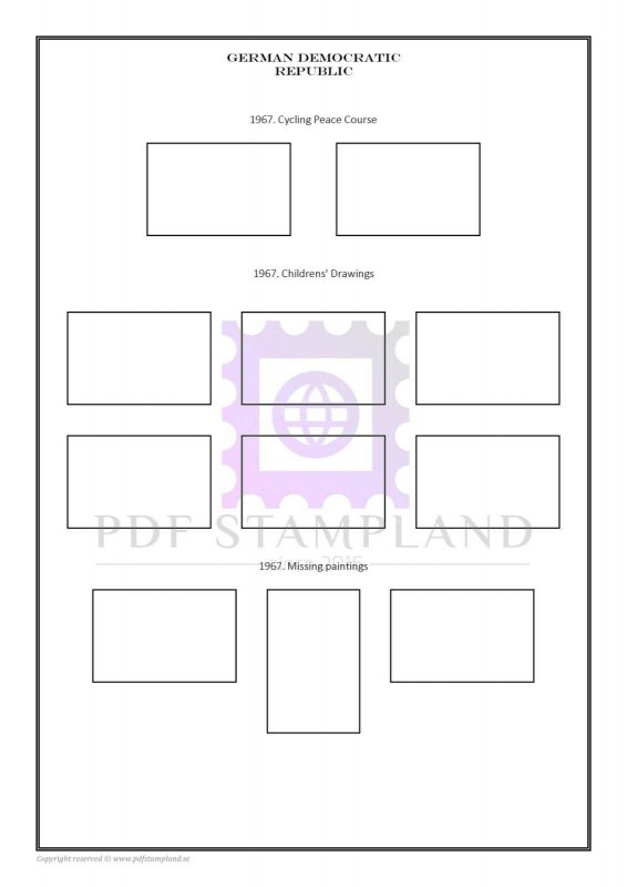 East Germany GDR DDR 1949-1990 PDF(DIGITAL) STAMP ALBUM PAGES