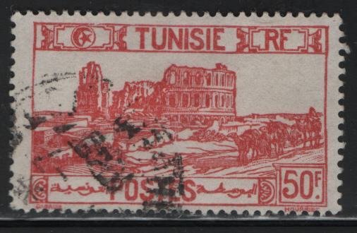 TUNISIA , 113C, USED, 1926-46 Roman Amphitheater, El Djem