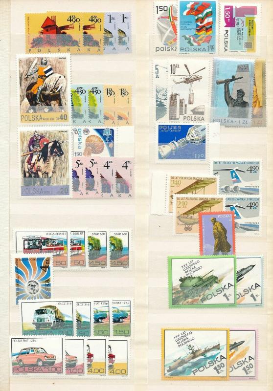 Poland Air Ships Cars Art MNH(Appx 50 Stamps) (KR 623