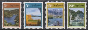 New Zealand,  Lakes (SC# 507-510) MNH SET