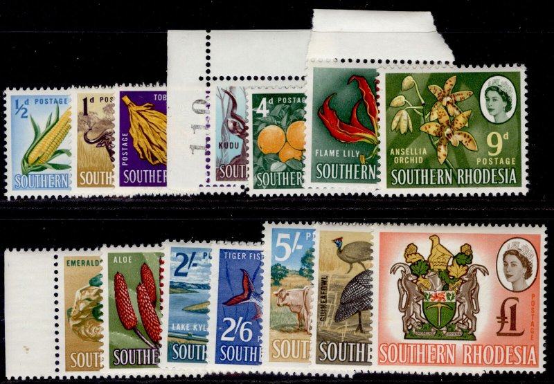 SOUTHERN RHODESIA QEII SG92-105, 1964 complete set, NH MINT. Cat £40.