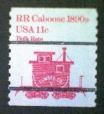 United States, Scott #1905a, used(o), 1984,  Caboose of 1890s  11¢