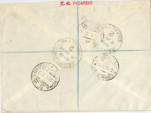 62288 -  GIBRALTAR - POSTAL HISTORY -  REGISTERED COVER to ITALY 1948