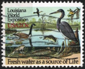 SC#2086 20¢ Louisiana World Expo Single (1984) Used