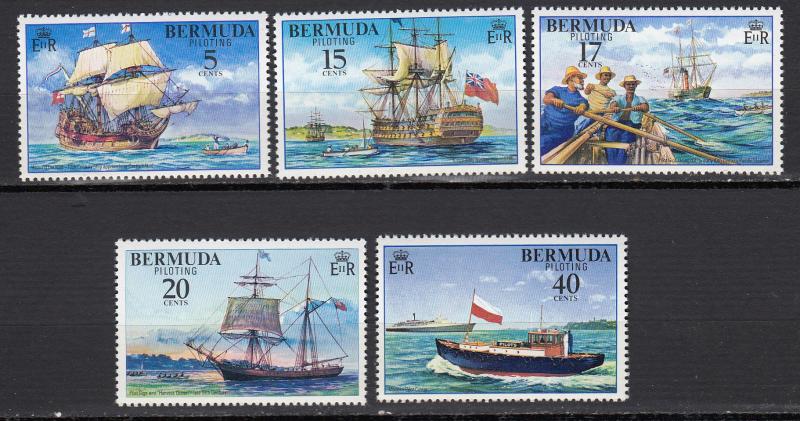 Bermuda - 1977 Sailing Ship Sc# 355/359 - MNH (1754)