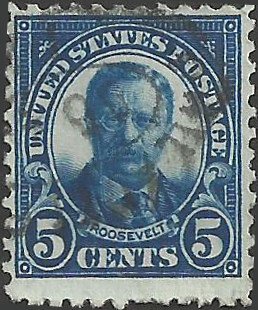 # 557 Used Dark Blue Theodore Roosevelt