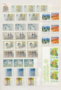 Liechtenstein Religion Angels Art MNH Strips (Apx 99 Stamps) PK871