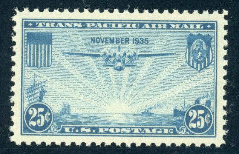 US Stamp #C20 Transpacific 25c, PSE Cert - XF-SUP 95 - MOGNH - SMQ $55.00