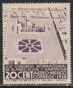 MEXICO C86, 20¢ PLANIFICATION CONGRESS, SINGLE UNUSED, H OG. F-VF