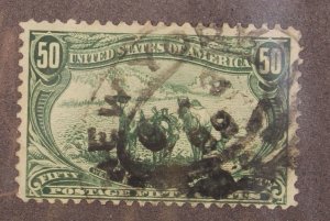 Scott 291 - 50 Cents Trans-Mississippi - Used - SCV - $175.00