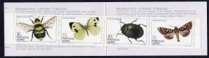 Portugal  Azores   #345b-348b   1984   MNH  insects