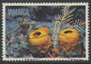 Jamaica  SG 509 Tube Sponge Marine Life SC# 496  Used see scan 