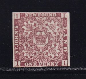 Newfoundland Scott # 15a F-VF-OG lightly hinged scv $ 175 ! see pic !