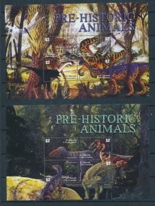 [107213] St. Vincent & Gren. 2003 Prehistoric animals dinosaurs 2 Sheets MNH