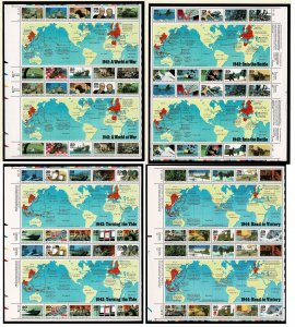 USA #2559//2838 World at War sheets MNH