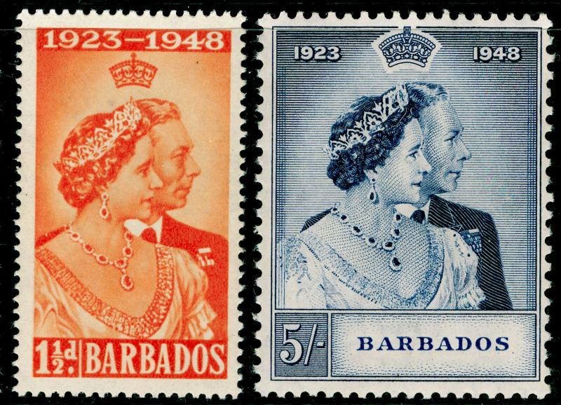 BARBADOS SG265-266, COMPLETE SET, NH MINT. Cat £17. RSW.