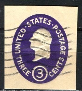 USA; 1950: Sc. # U534.  Used Single Stamp
