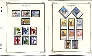 New Zealand Stamp Collection on 14 Scott Specialty Pages, 1997-1999 Mint NH (BX)