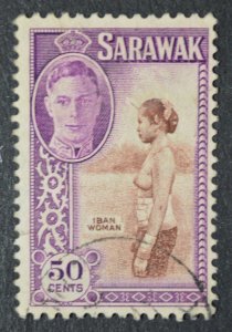 Sarawak Sc # 191, VF Used