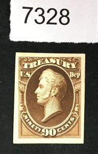 US STAMPS # O82P4 PROOF ON CARD LOT #7328